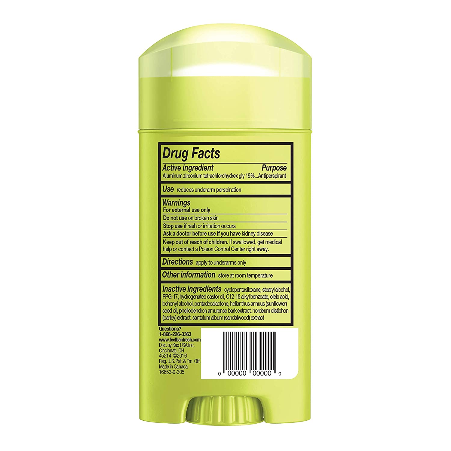 Ban Shower Fresh 24-hour Invisible Antiperspirant, Solid Deodorant for Women and Men, Underarm Wetness Protection, with Odor-fighting Ingredients, 2.6 Ounce (Pack of 4) - Image 8